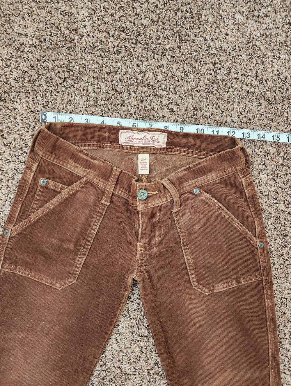 Vintage Abercrombie & Fitch Chocolate Brown Flare Pants - Picture 10 of 10